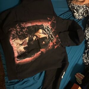 Men's Black Graphic Hoodie